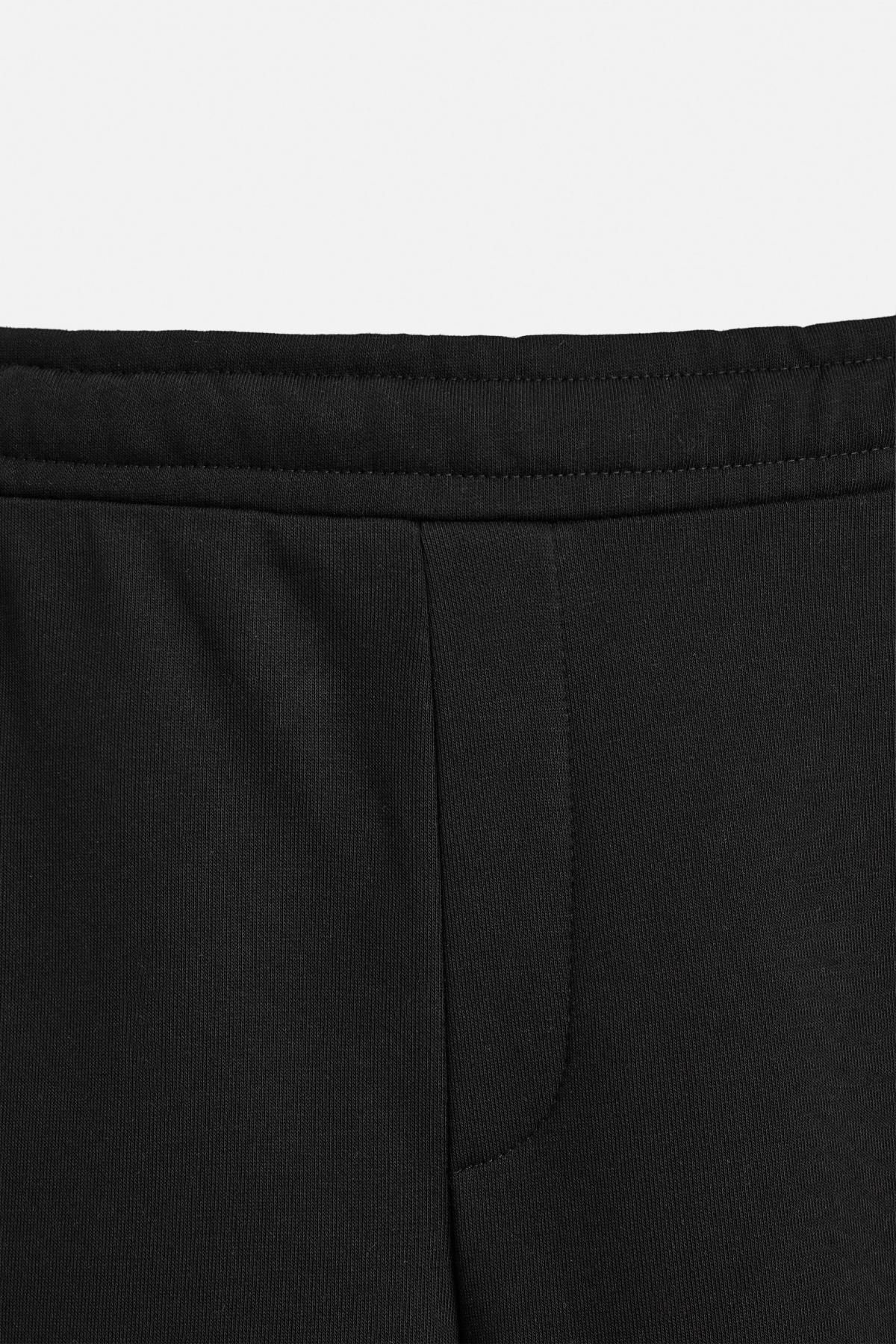 자라 코튼 포켓 와이드핏 조거 트레이닝 팬츠 0761/440 BLACK 이미지 8