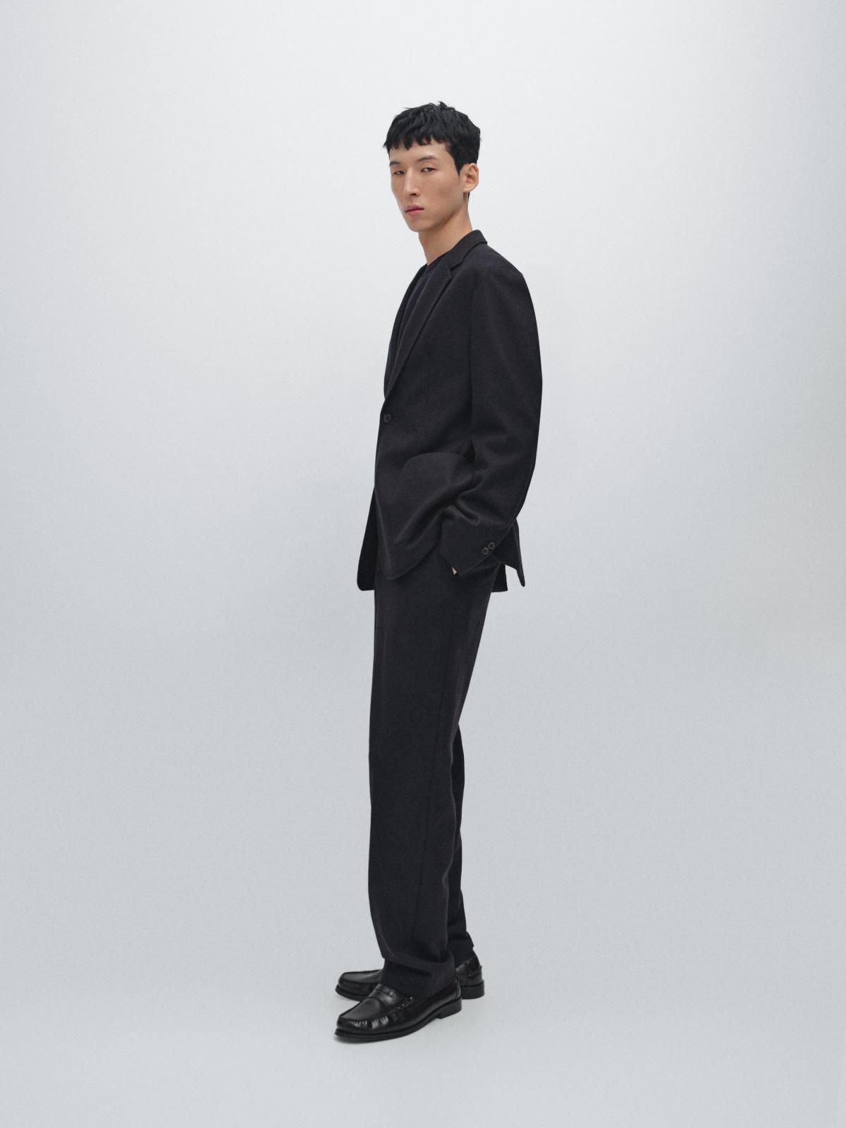 마시모두띠 테크니컬 울블렌드 수트 슬랙스 팬츠 2870/367 NAVY BLUE - 상세 이미지 4