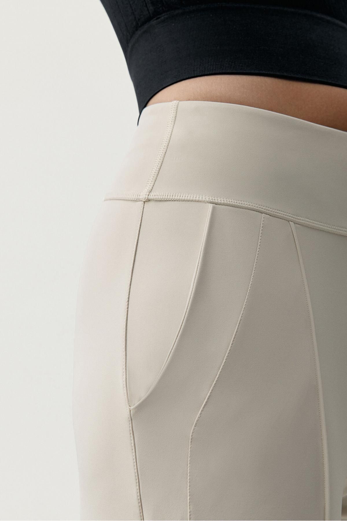 본리빙요가 테크니컬 와이드핏 팬츠 아이보리 8182787 MARFIL - 상세 이미지 3