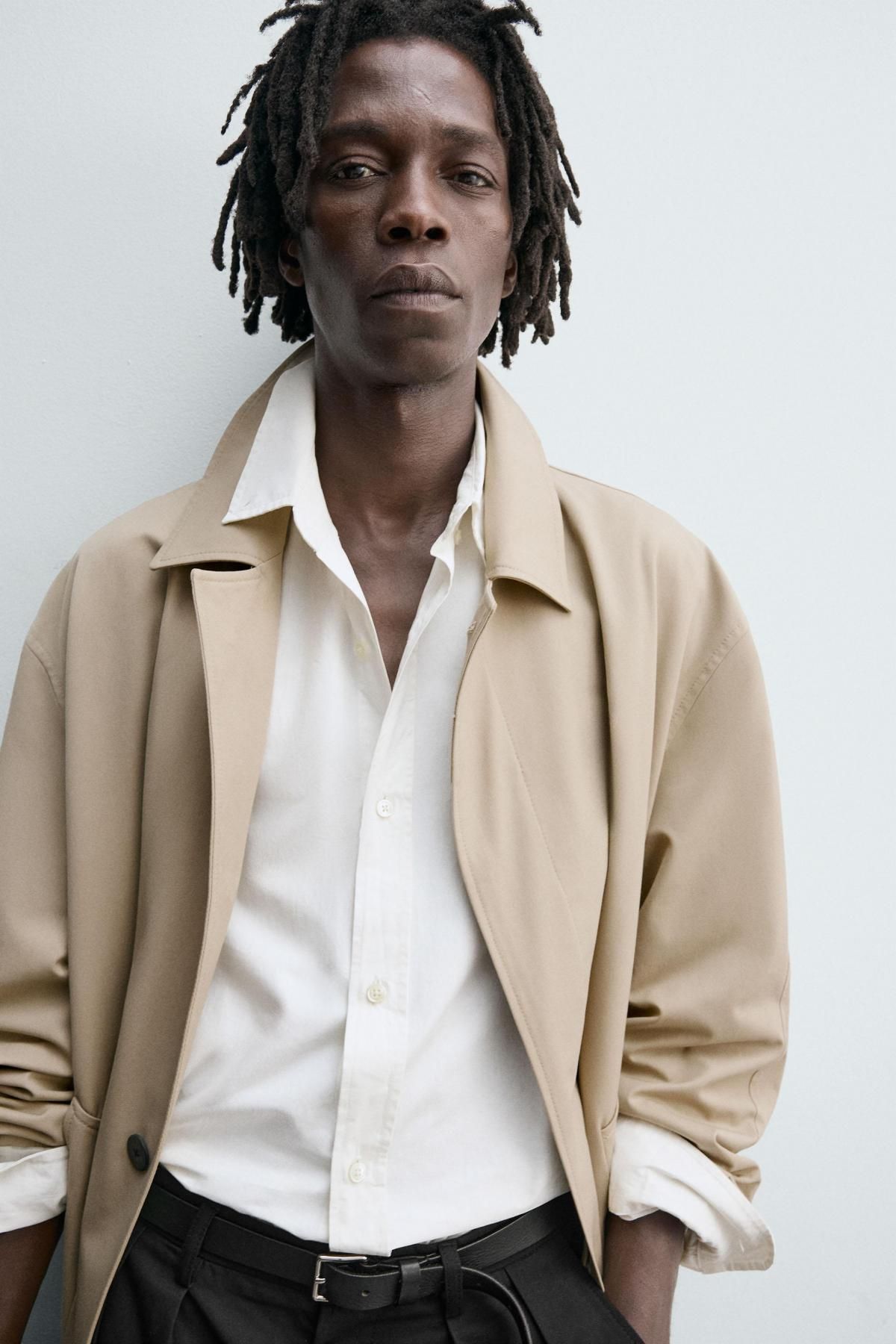 자라 테크니컬 와이드핏 플리츠 코튼 팬츠 6861/321 BLACK - 상세 이미지 5