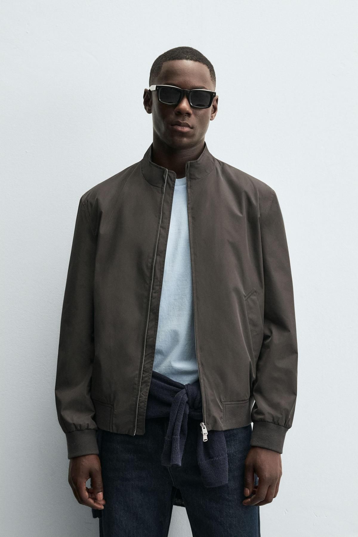 자라 테크니컬 라이트웨이트 블루종 재킷 2949/154 TAUPE GREY - 상세 이미지 3