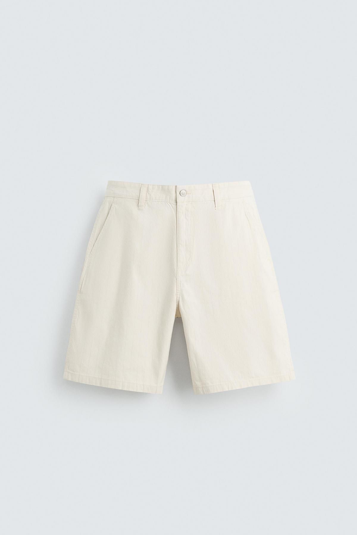 자라 스트라이프 레귤러핏 버뮤다 코튼 반바지 4302/304 STRIPED - 상품 이미지