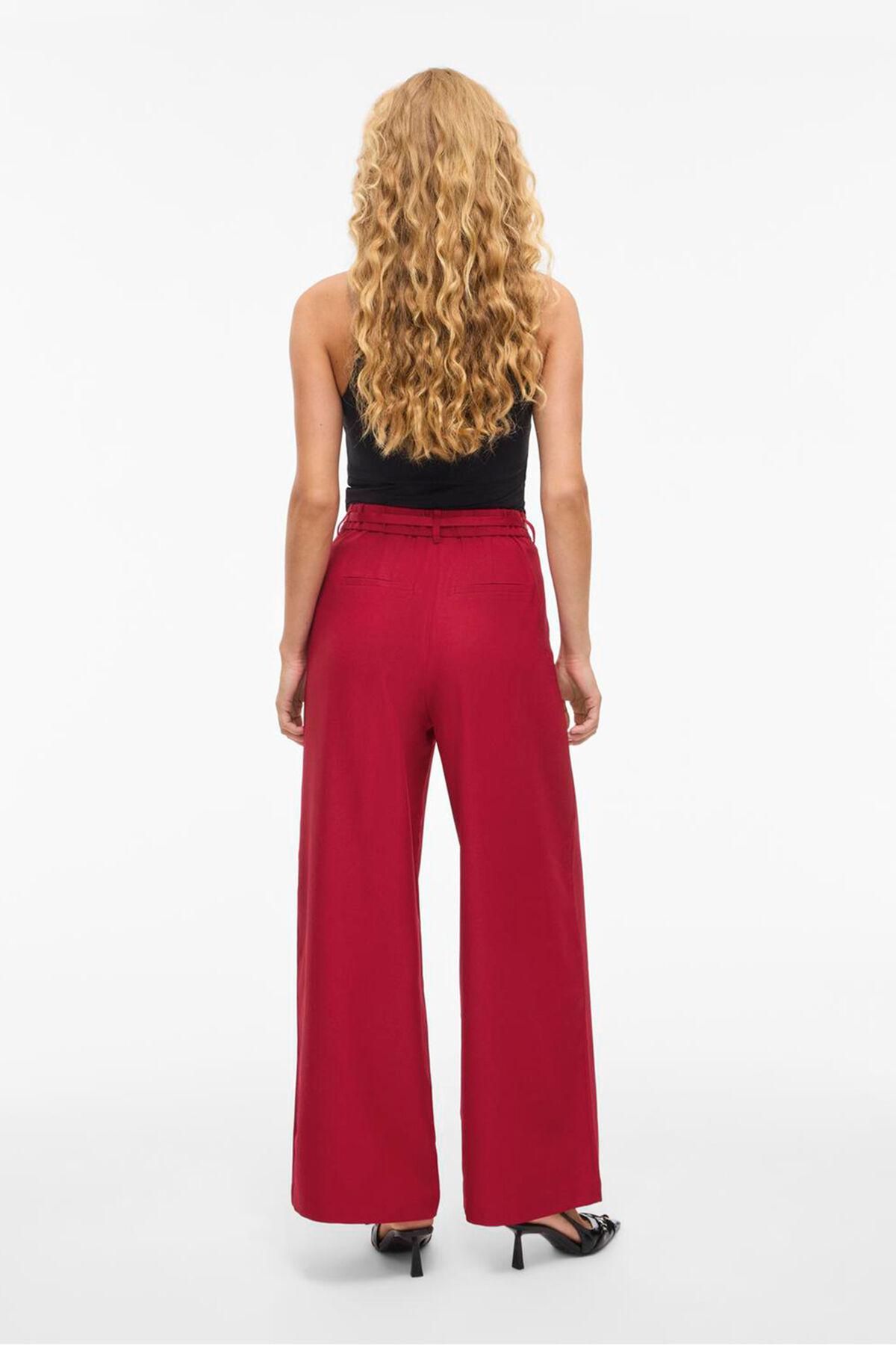 빌라 플라워 벨트 와이드 정장 팬츠 3722171 ROJO - 상세 이미지 4