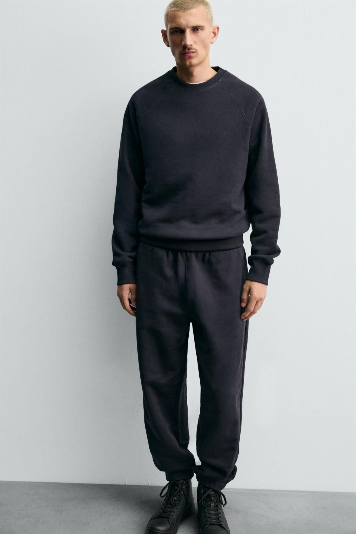 자라 테리코튼 컴팩트 레귤러핏 조거 팬츠 8054/332 DARK NAVY - 상세 이미지 5