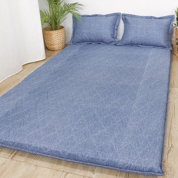 싱글 누빔 요 매트 1인용 커버 요솜 세트 사계절 바닥