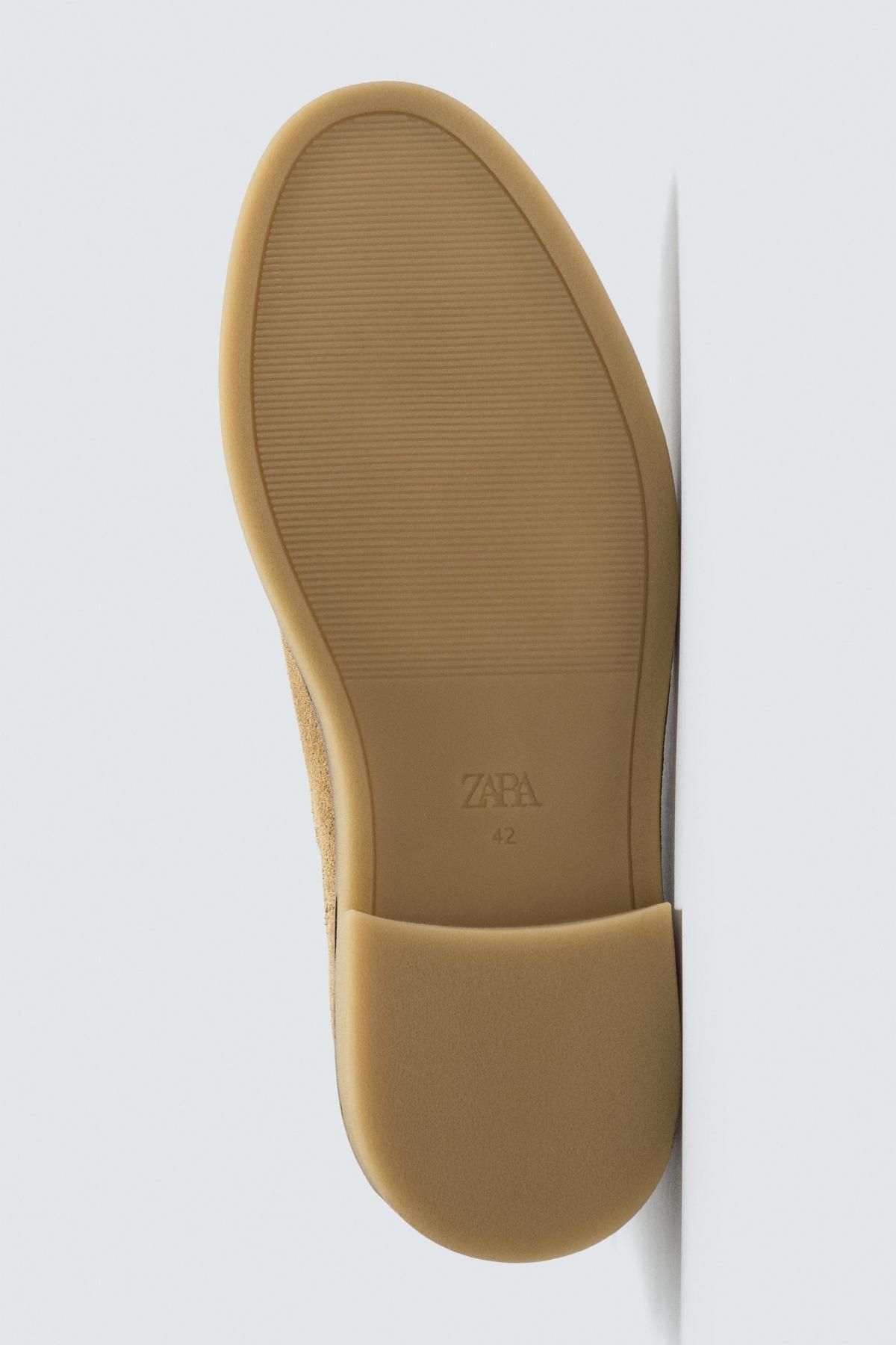 자라 스웨이드 레더 첼시부츠 2014/620 SAND BROWN - 상세 이미지 4
