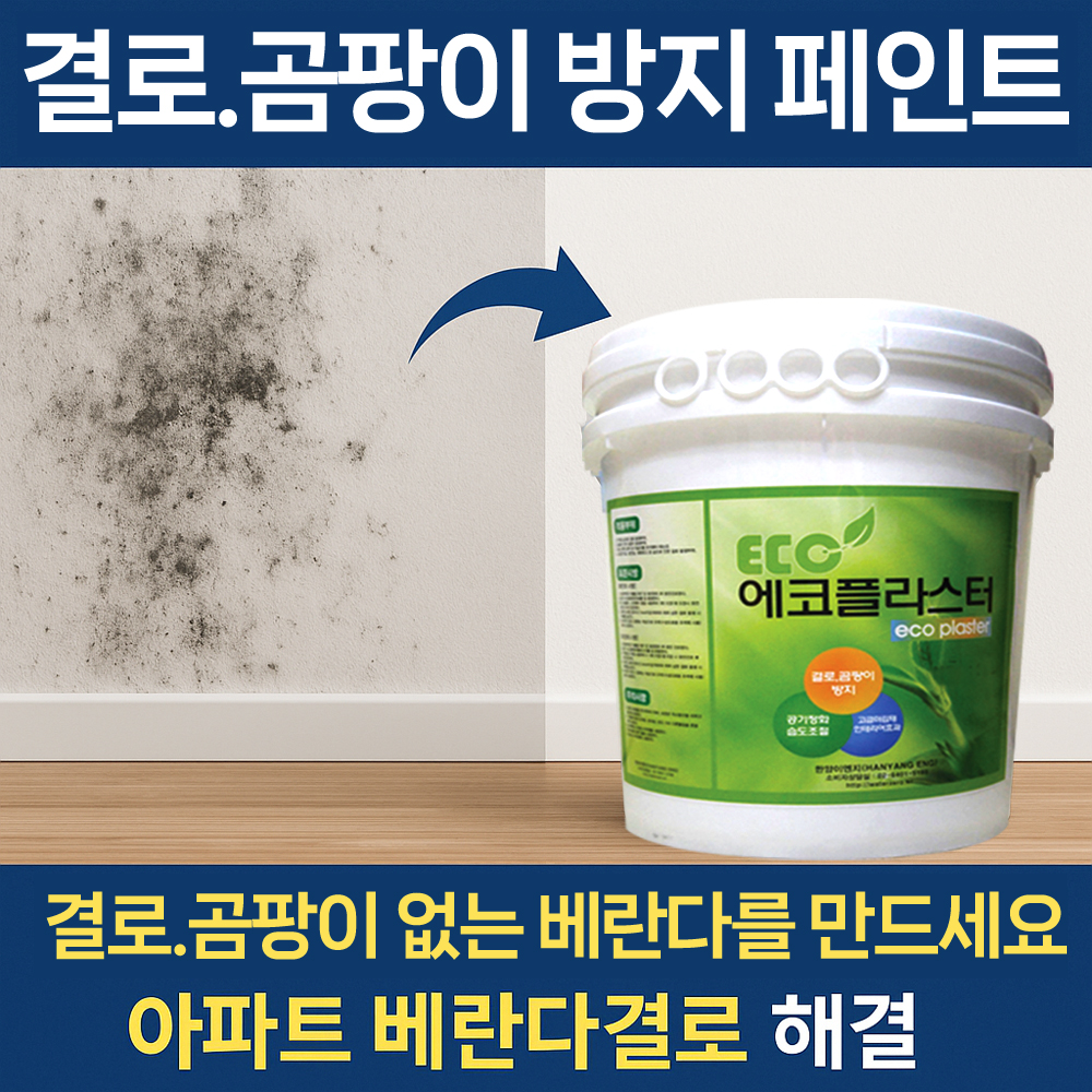 결로방지 곰팡이방지 규조토 페인트 에코플라스터 4L - 메인 이미지