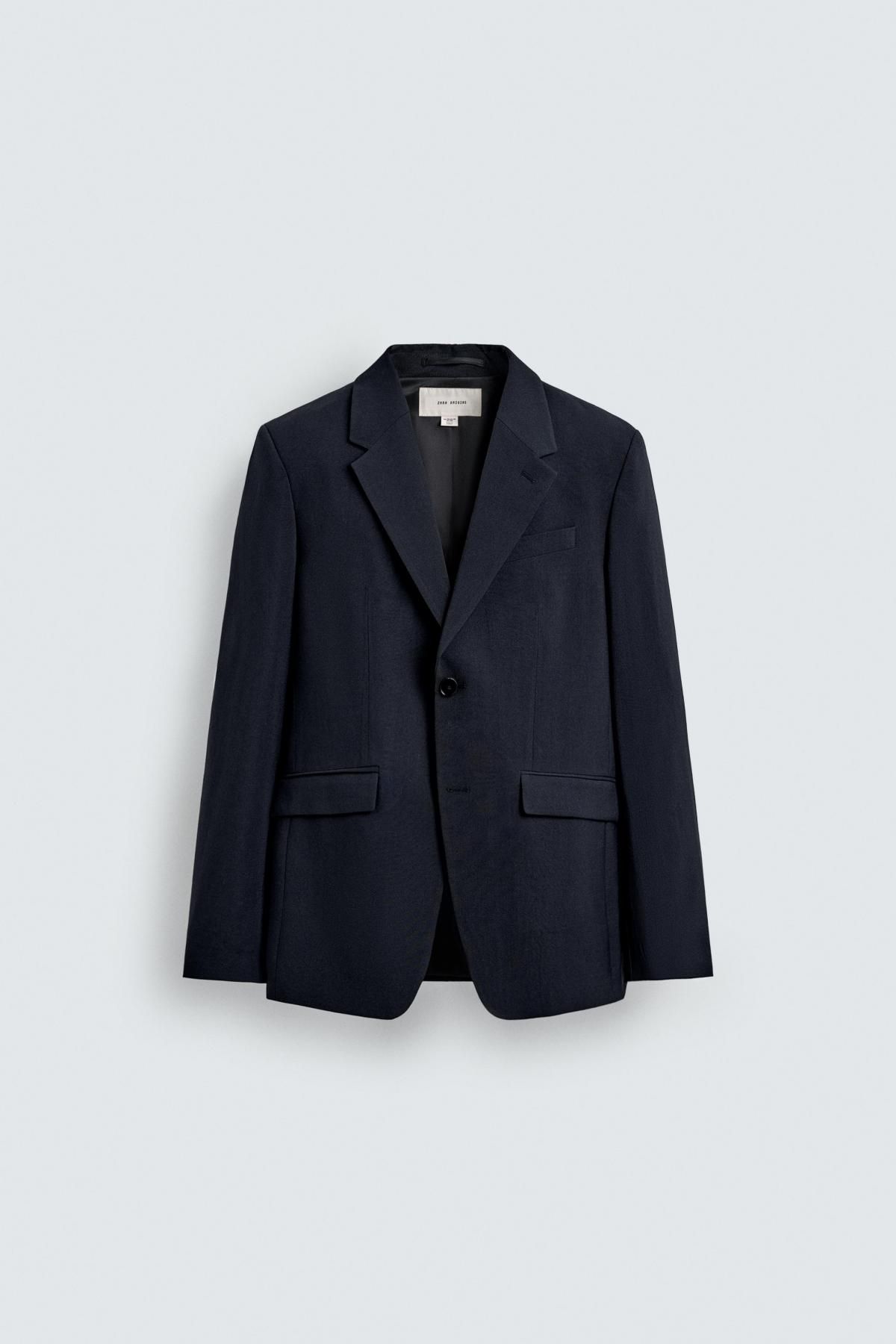 자라 이탈리안 울 클래식 테일러드 블레이저 1564/517 NAVY BLUE - 메인 이미지