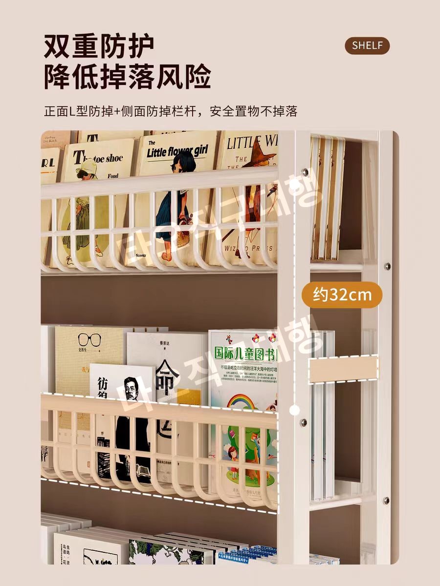 문뒤까꿍선반 공간활용 좁은공간 진열 틈새 폭좁은 수납장 다용도 슬림 수납 선반 책장 - 상세 이미지 2