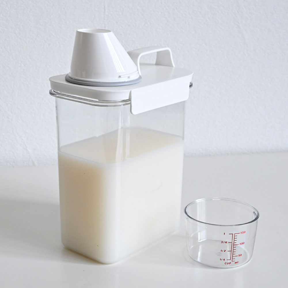 세제소분용기 액체 가루 리필 세탁세제통 디스펜서 세탁기 세제 1100ml - 상세 이미지 4