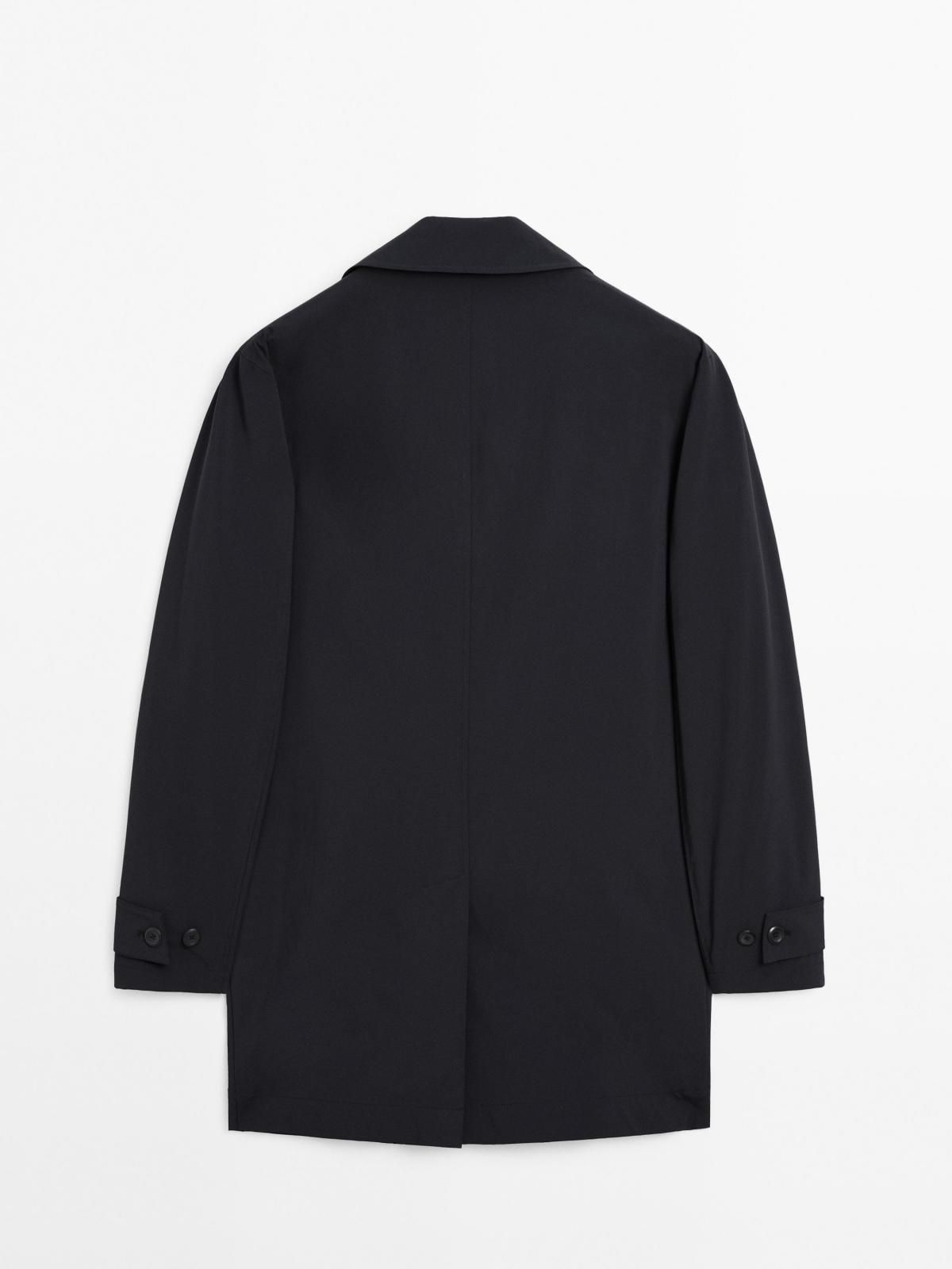 마시모두띠 라이트웨이트 히든버튼 트렌치코트 3539/528 NAVY BLUE - 상세 이미지 2