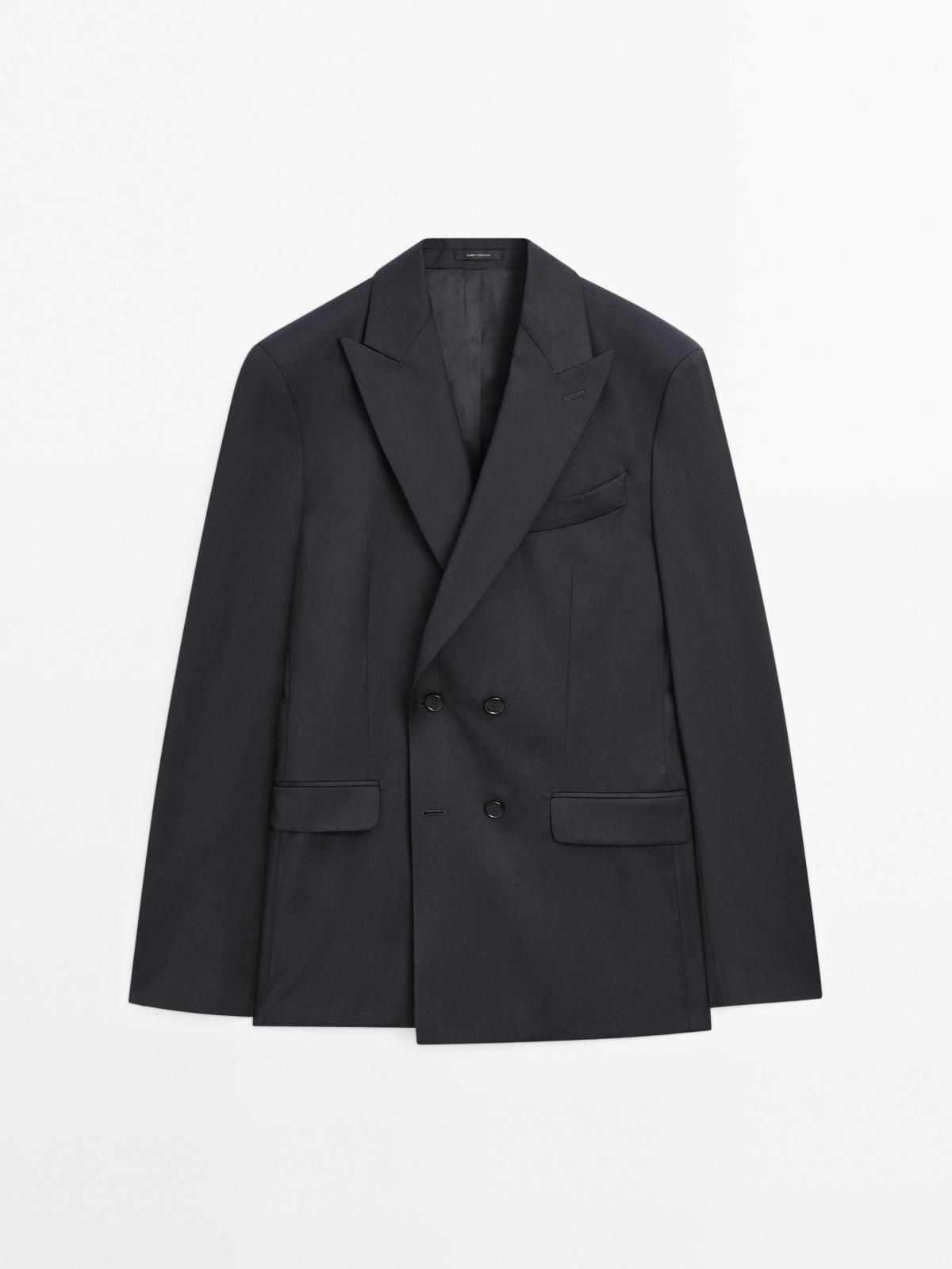 마시모두띠 프리미엄 울 더블브레스트 블레이저 2053/635 NAVY BLUE - 메인 이미지