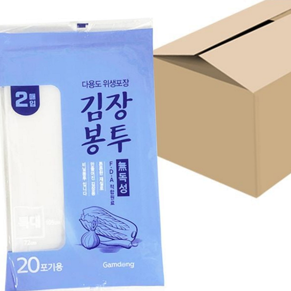 폴리에틸렌 김장 봉투 특대형 다용도 김장용 봉투 김장백 대용량 보관 - 메인 이미지