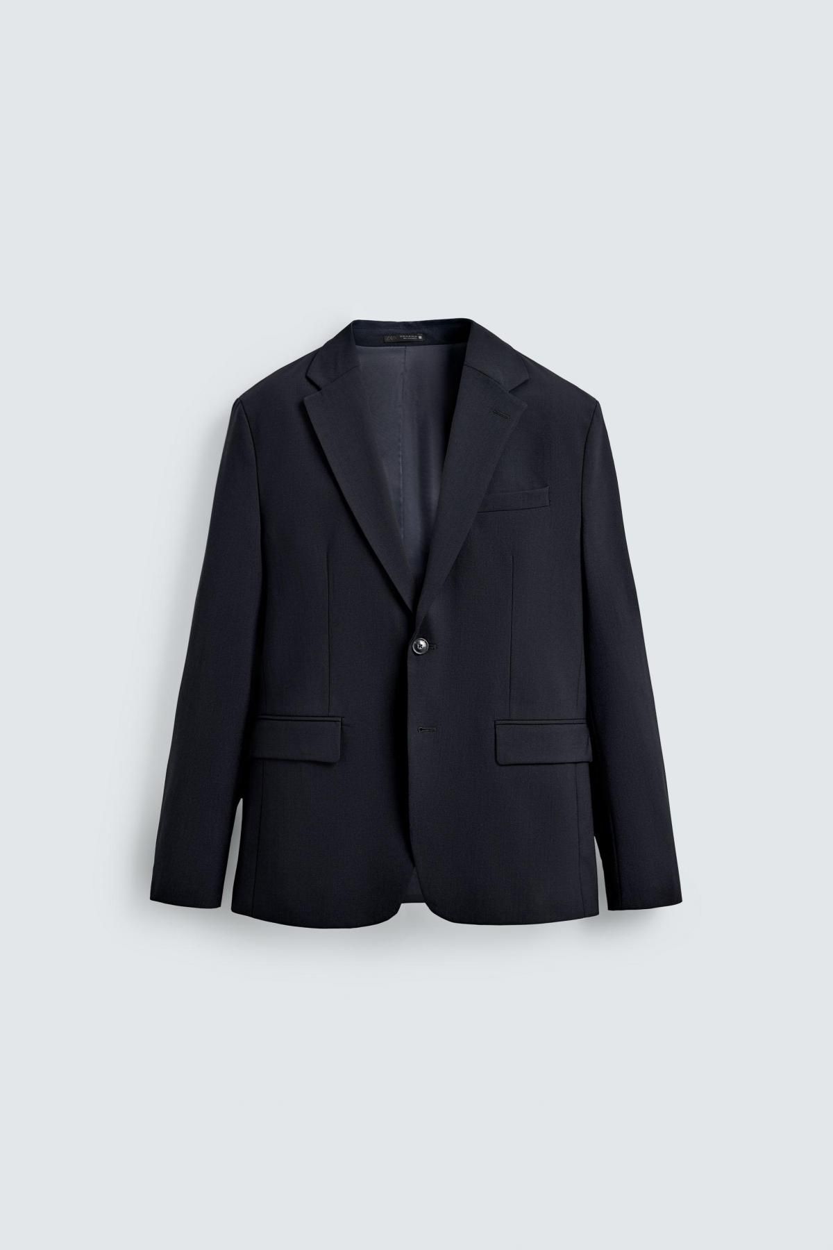 자라 테일러드 울블렌드 수트 블레이저 5746/545 NAVY BLUE - 메인 이미지