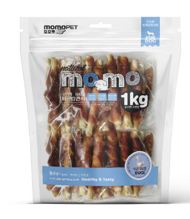 모모 대용량 오리 우유껌 1kg 강아지 애견 간식 - 상품 이미지