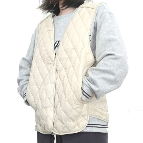 여성 경량 누빔 이너 방한 패딩 조끼(P0000UAP/3컬러) - 상세 이미지 2