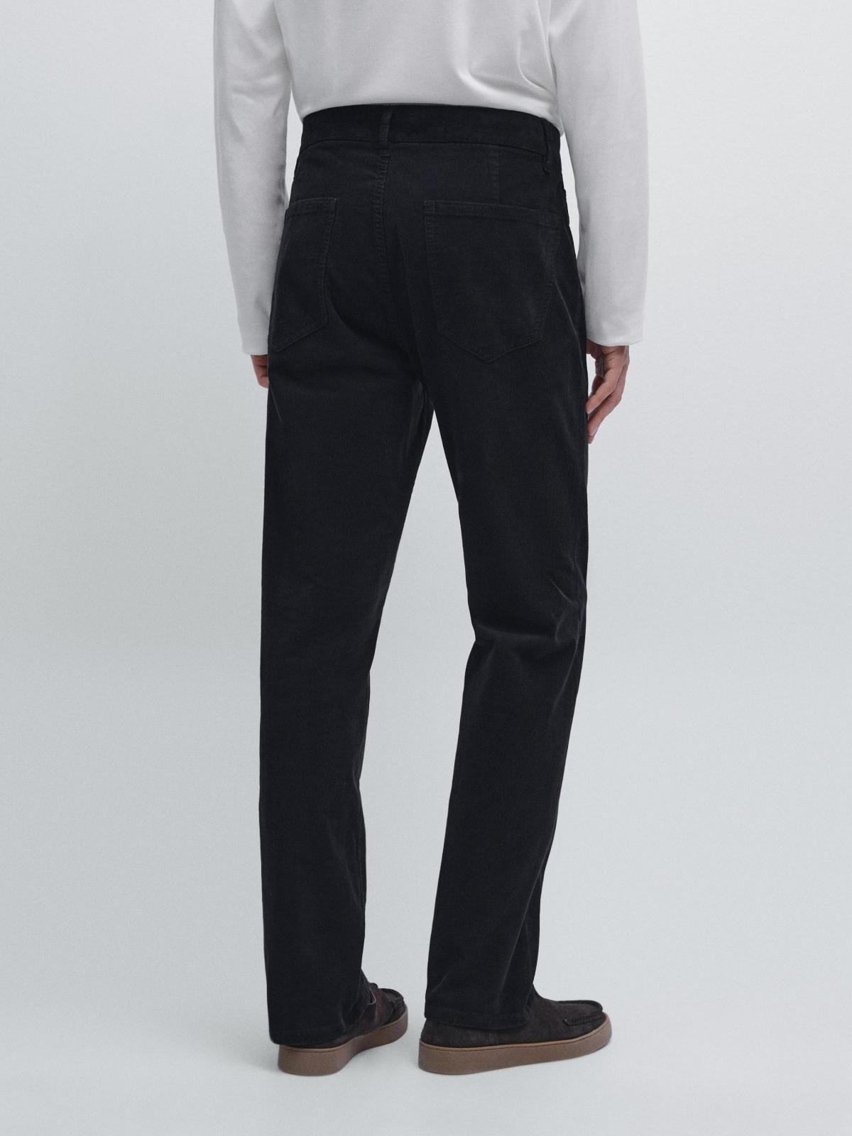 마시모두띠 슬림핏 코듀로이 데님 슬랙스 팬츠 0350/102 NAVY BLUE - 상세 이미지 3