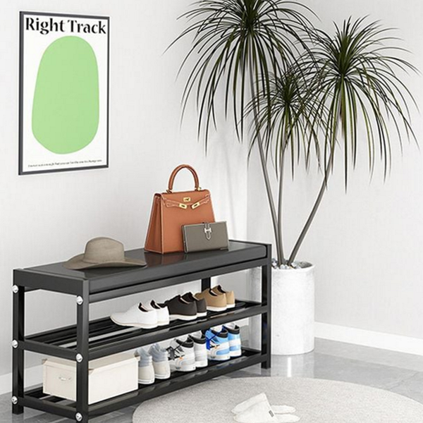 철제 현관 벤치 신발장 의자 수납 벤치 벤치형 3단 정리