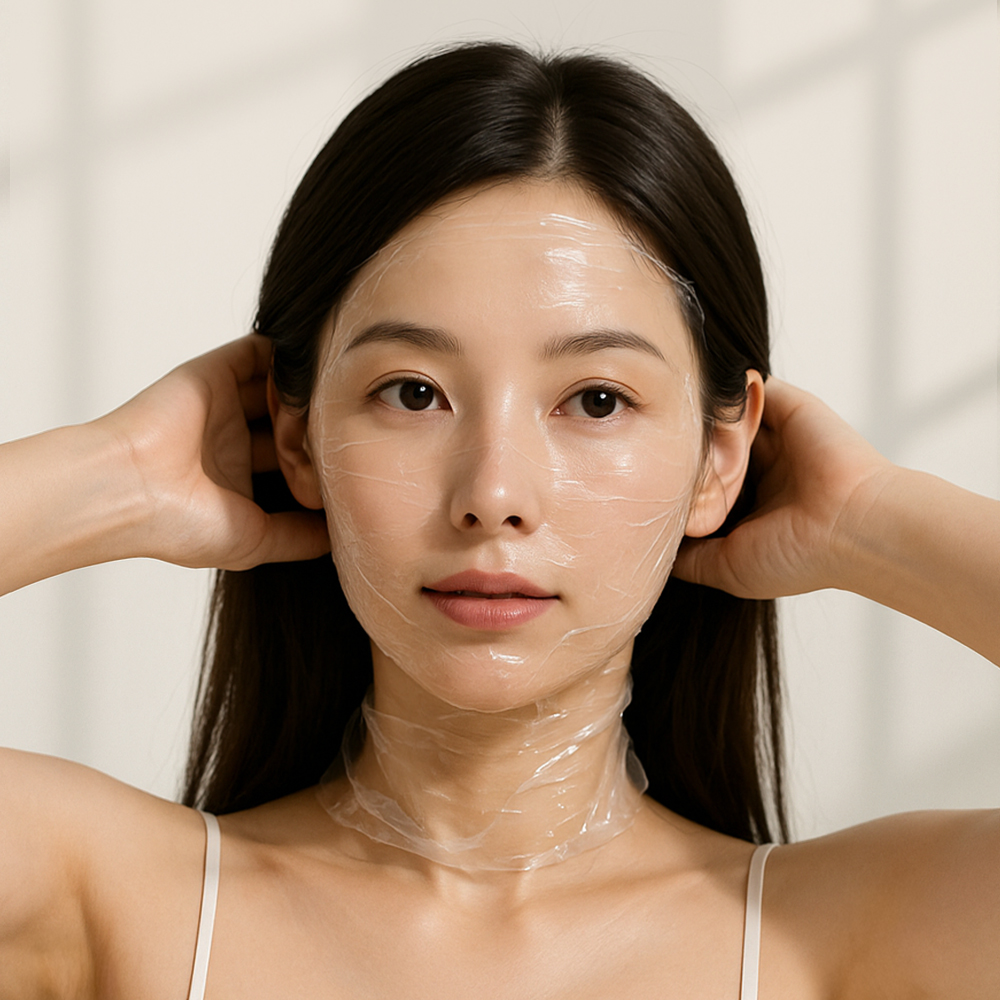 드발리 비닐마스크팩 목주름팩 얼굴 넥 시트 에스테틱 피부과 모델링팩 얼굴비닐팩, 100매입, 5개 - 상품 이미지