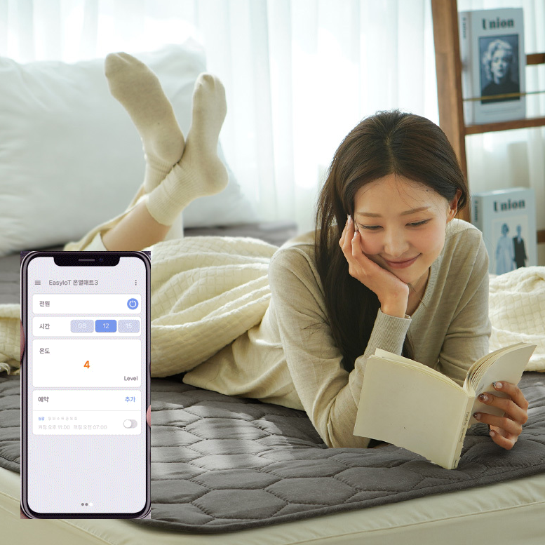미니 싱글 침대 전기요 임산부 탄소매트 세탁가능 전기요 - 메인 이미지
