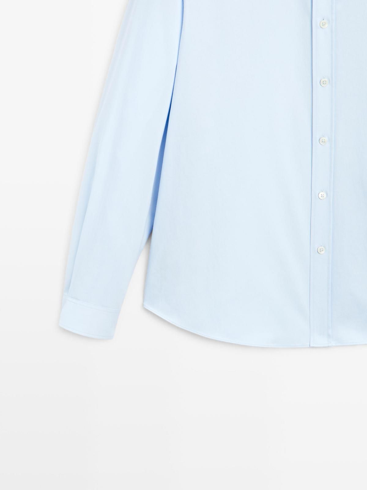 마시모두띠 클래식 레귤러핏 코튼 블렌드 긴팔 셔츠 1770/260 SKY BLUE - 상세 이미지 5