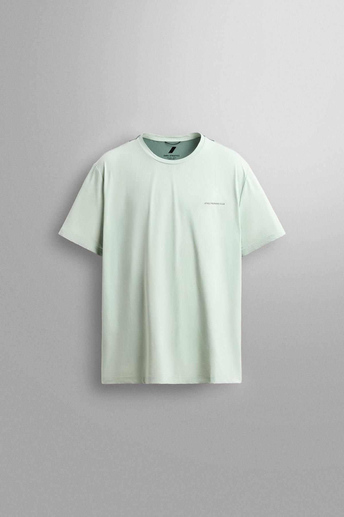 자라 테크니컬 쿨링 컬러블록 반팔 티셔츠 4387/307 LIGHT BLUE - 메인 이미지