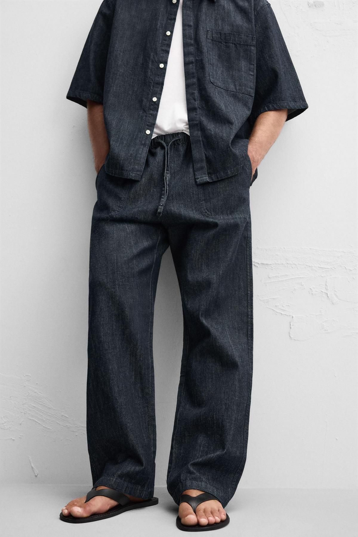 자라 릴랙스핏 데님 조거 팬츠 1455/305 INDIGO - 메인 이미지