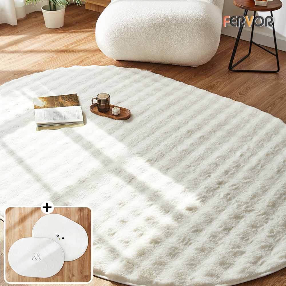 퍼보 스텝온 3D엠보싱 극세사 카페트 장모 워셔블 폭신 부드러운 포근한 워셔블 러그