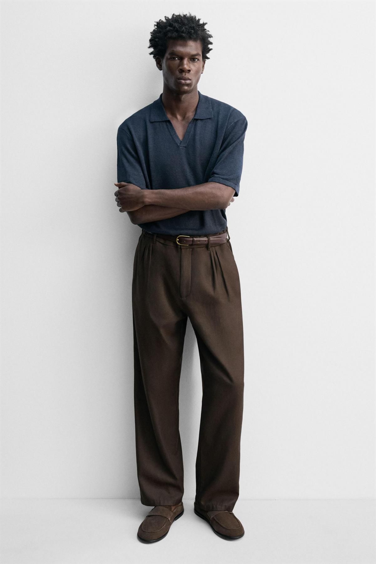 자라 스웨이드 레더 페니스트랩 뮬 로퍼 2662/620 TAUPE GREY - 상세 이미지 3