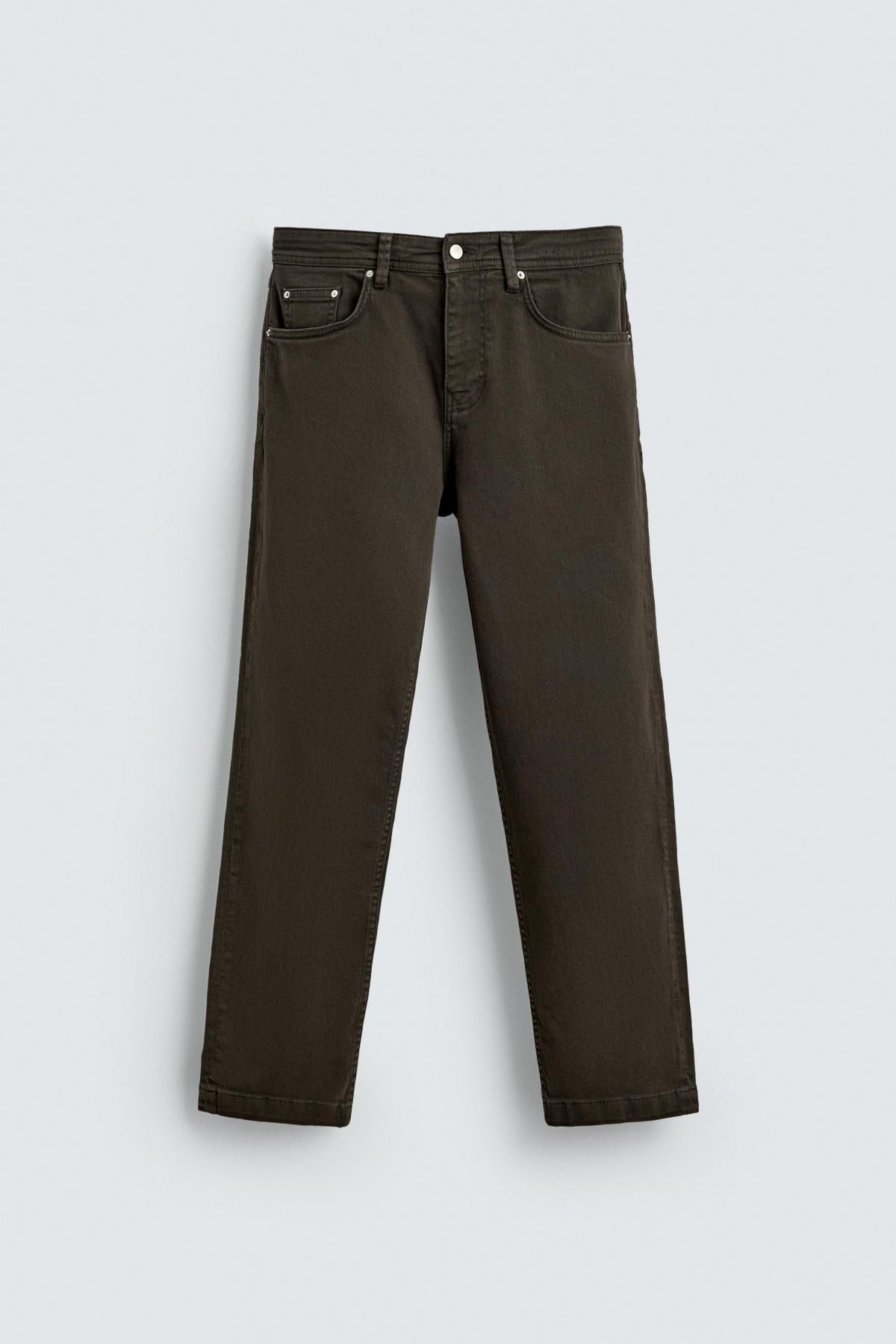 자라 스트레치 코튼 스트레이트핏 팬츠 2342/301 BROWN - 메인 이미지