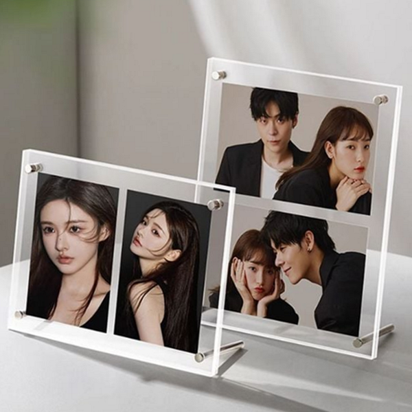 투명 탁상 액자 포토 사진 액자 아크릴 프레임 스탠드 - 메인 이미지