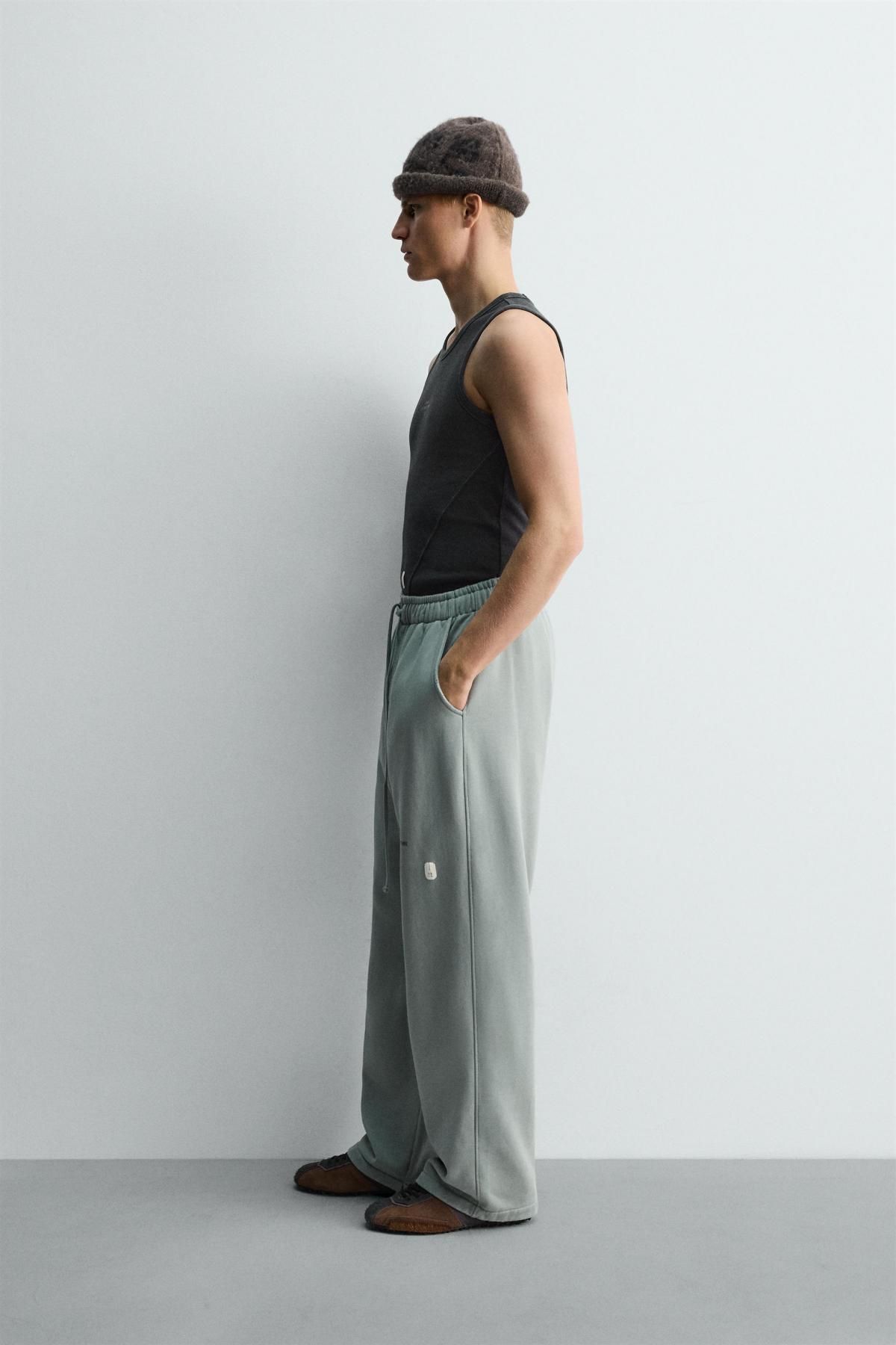 자라 슬림핏 로고 탱크 티셔츠 X SRA 0722/343 NAVY BLUE - 상세 이미지 5