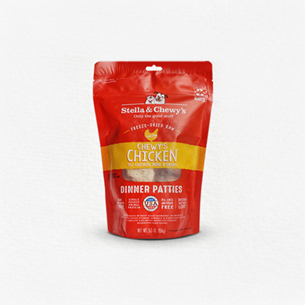 (+N포인트) 스텔라앤츄이스 디너패티 강아지 반려견 동결건조 사료 칠면조, 156g, 1개 - 메인 이미지