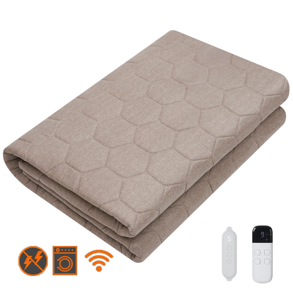 곰표한일 IOT 전자파안심 EMF 라돈안심 카본 탄소매트 스마트 베이지 퀸더블(원난방)