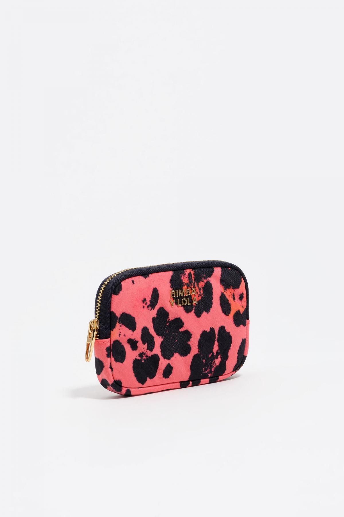 빔바이롤라 레오파드 네온핑크 나일론 코인 파우치 252BBK140.11340 LEOPARD ELECTRIC PINK - 상품 이미지