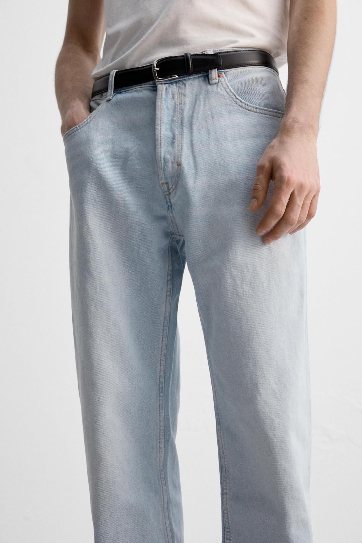 자라 스트레이트핏 진 8062/410 LIGHT BLUE - 상세 이미지 5