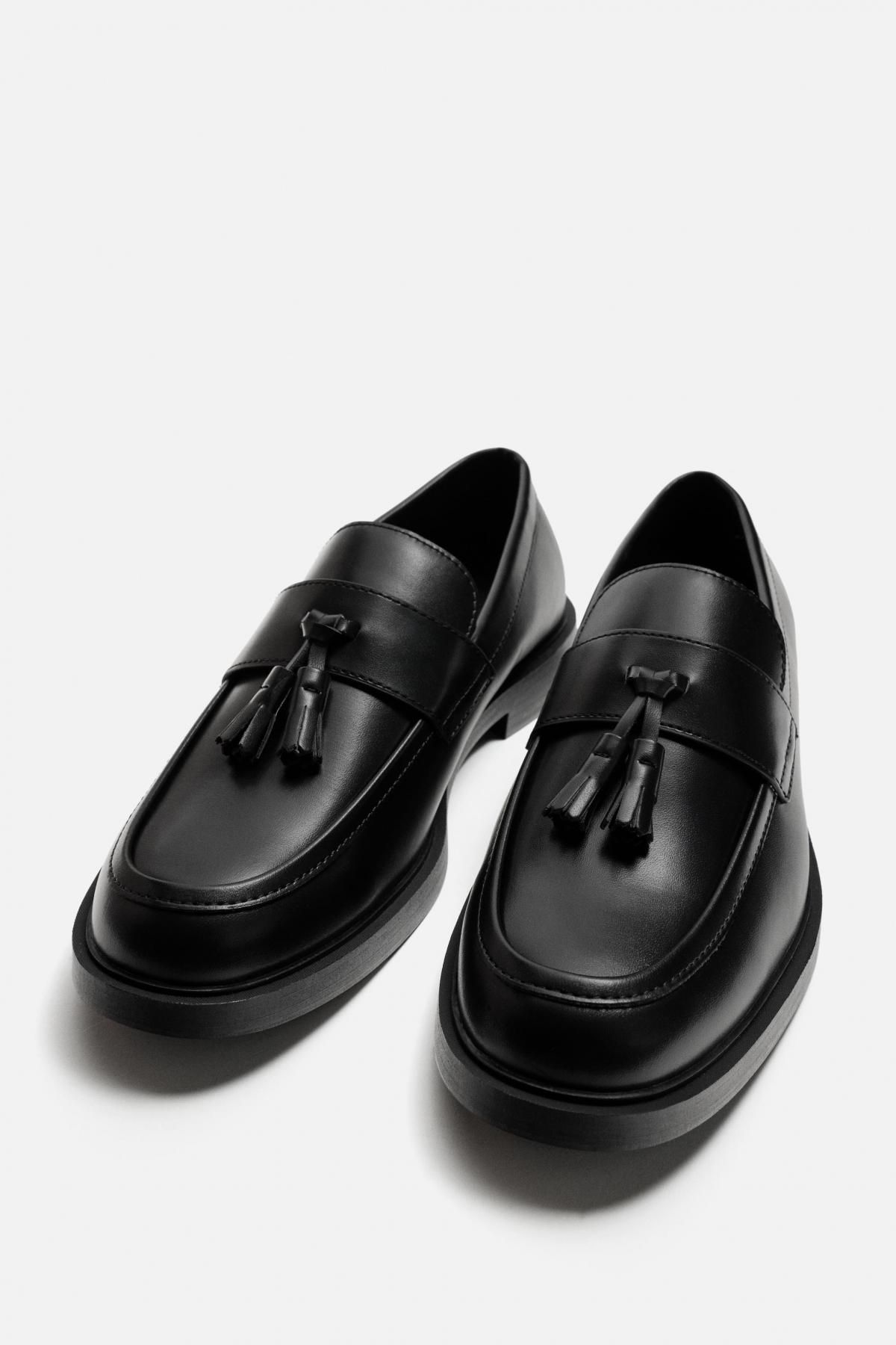 자라 클래식 블랙 테슬 로퍼 2600/620 BLACK - 상세 이미지 5