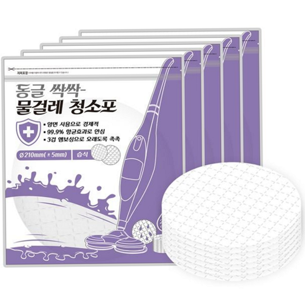 홈케어 물걸레 청소포 습식 일회용 청소포 마루 바닥 간편 리필 - 상품 이미지