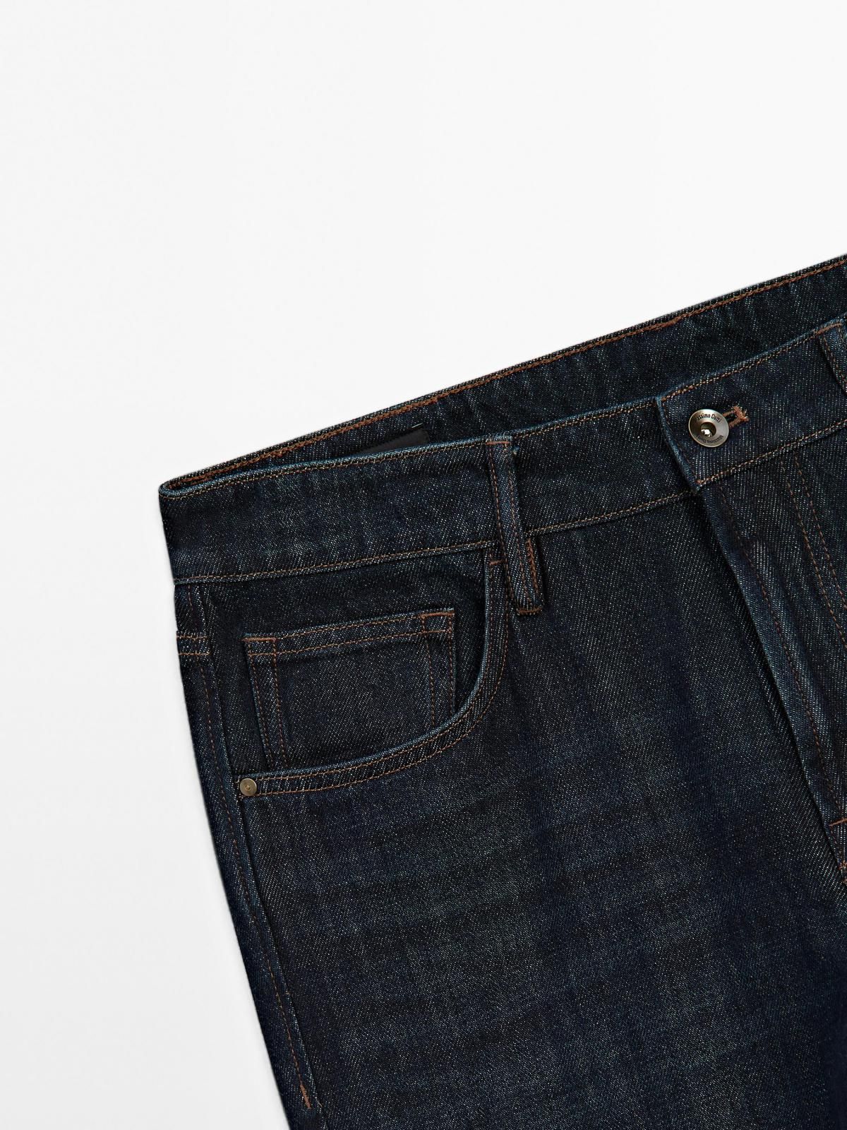 마시모두띠 테이퍼드핏 데님 청바지 0301/118 NAVY BLUE - 상세 이미지 5
