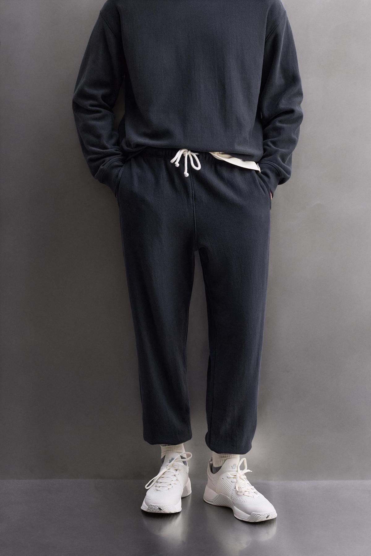 자라 애슬레저 테리 코튼 조거 트레이닝 팬츠 4231/313 NAVY BLUE - 메인 이미지