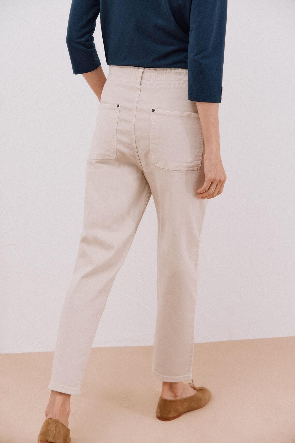 꼬르떼피엘 이지핏 밴딩 하이라이즈 팬츠 8822018 MARFIL - 상세 이미지 5