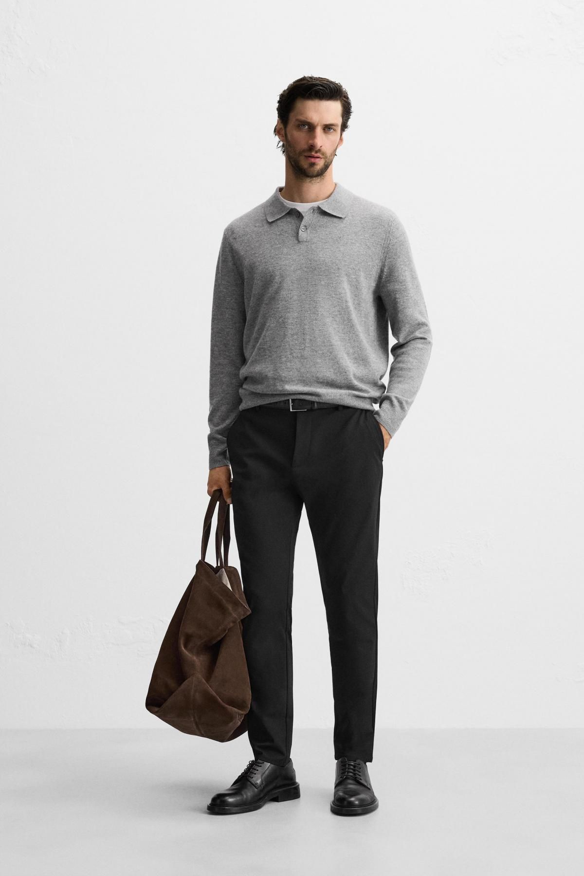 자라 슬림핏 컴포트 팬츠 6861/441 BLACK - 상세 이미지 2