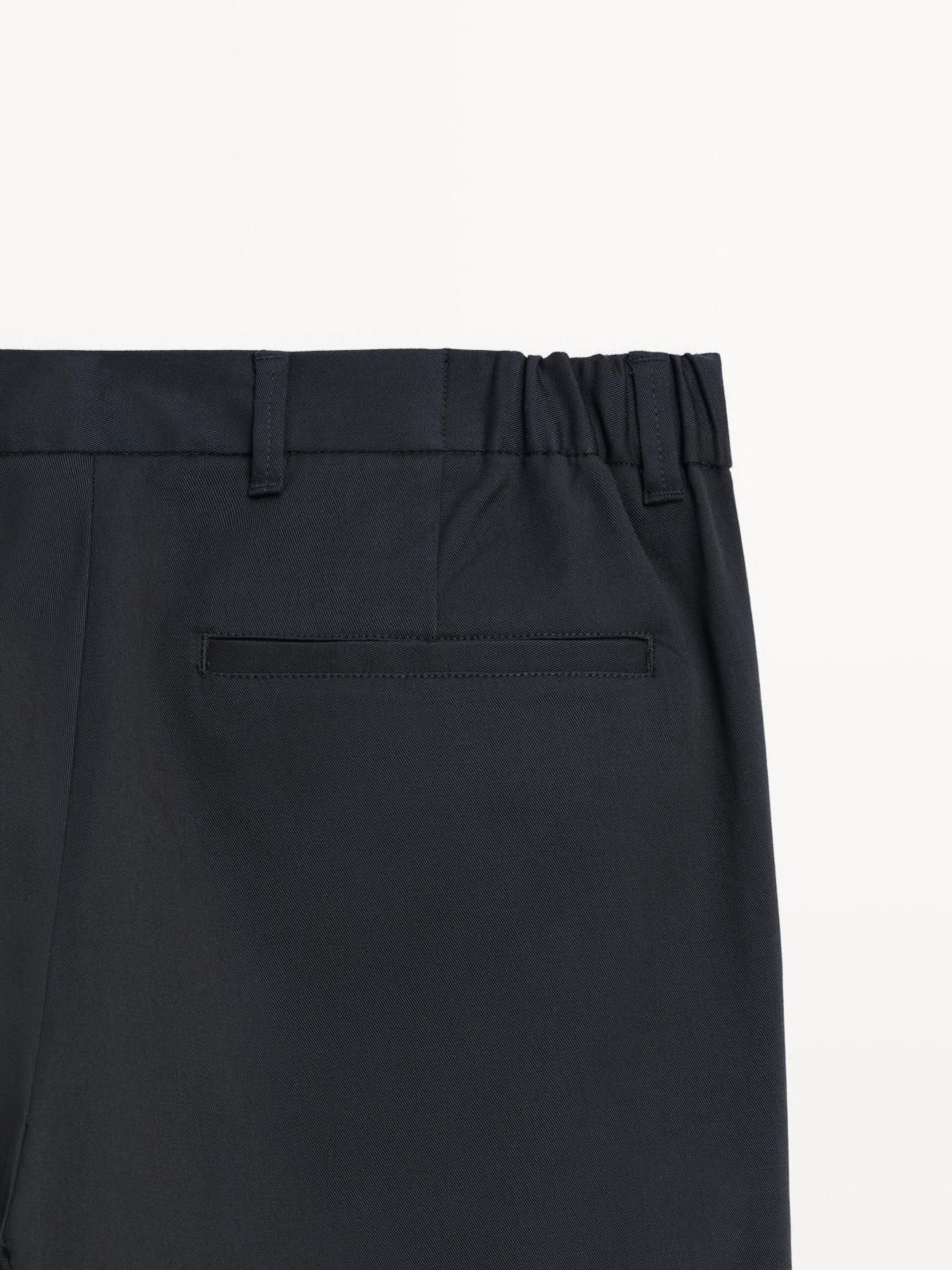 마시모두띠 테이퍼드핏 코튼블렌드 슬랙스 팬츠 0033/006 NAVY BLUE - 상세 이미지 4