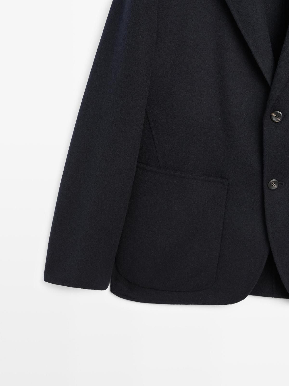 마시모두띠 블랙 클래식 울블렌드 블레이저 2812/380 NAVY BLUE - 상세 이미지 3