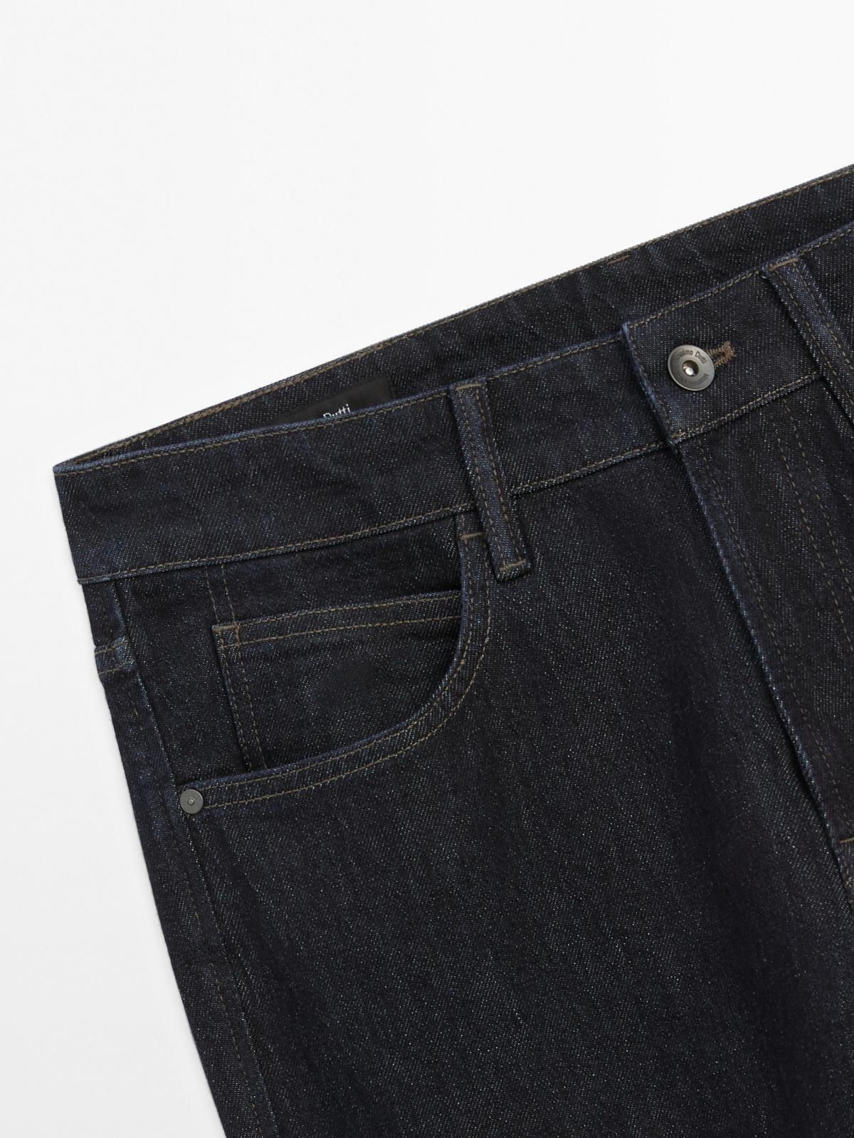 마시모두띠 테이퍼드핏 데님 테크니컬 청바지 0301/122 NAVY BLUE - 상세 이미지 5