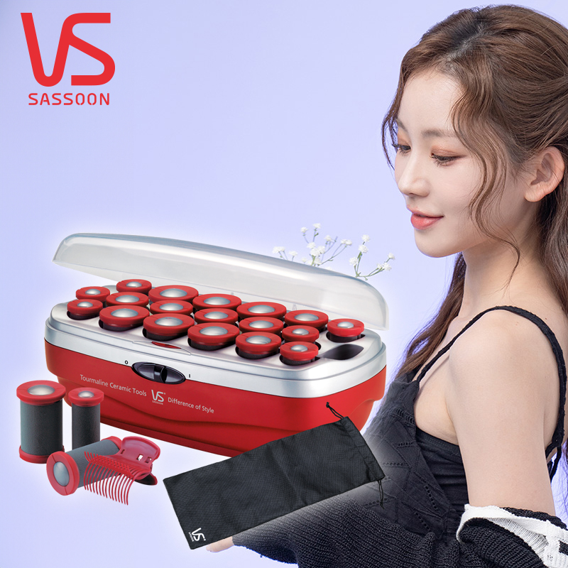 전기 헤어롤 헤어 세팅기 롤 구르프 셋팅 비달사순 VSCHV18TK - 상품 이미지