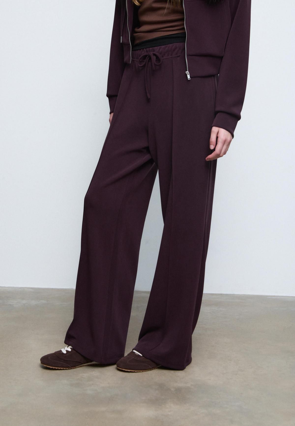 스트라디바리우스 소프트 와이드핏 모달 혼방 팬츠 4512/257 PURPLE - 상품 이미지