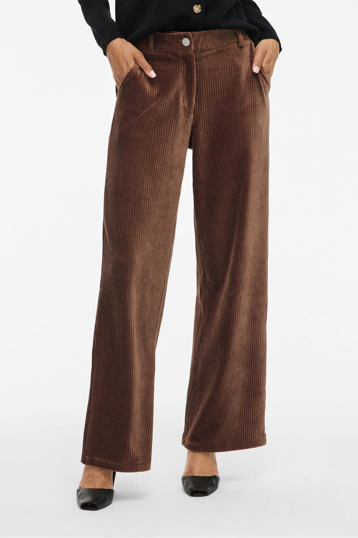 빌라 코듀로이 와이드 스트레이트 팬츠 6398272 MARRON - 상품 이미지