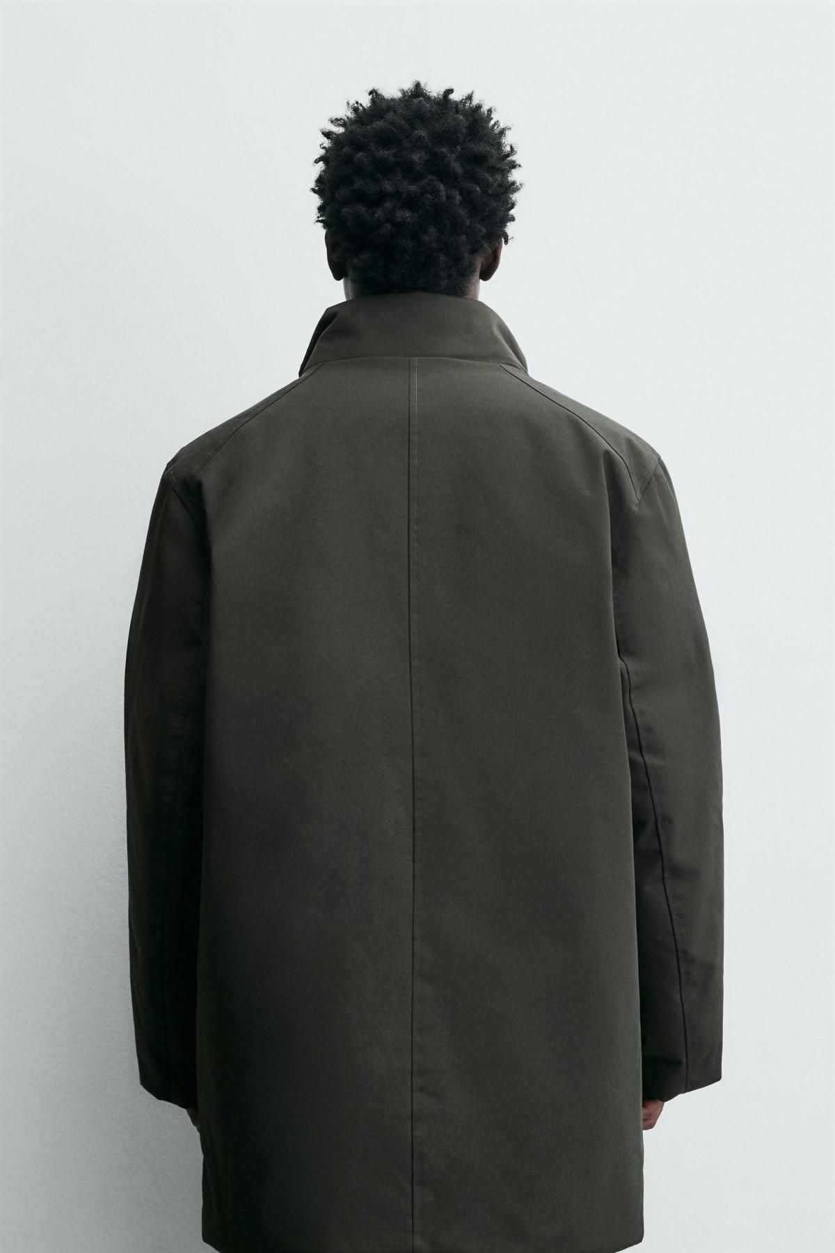 자라 테크니컬 방수 탈부착 후드 파카 8281/828 DARK GREEN - 상세 이미지 4