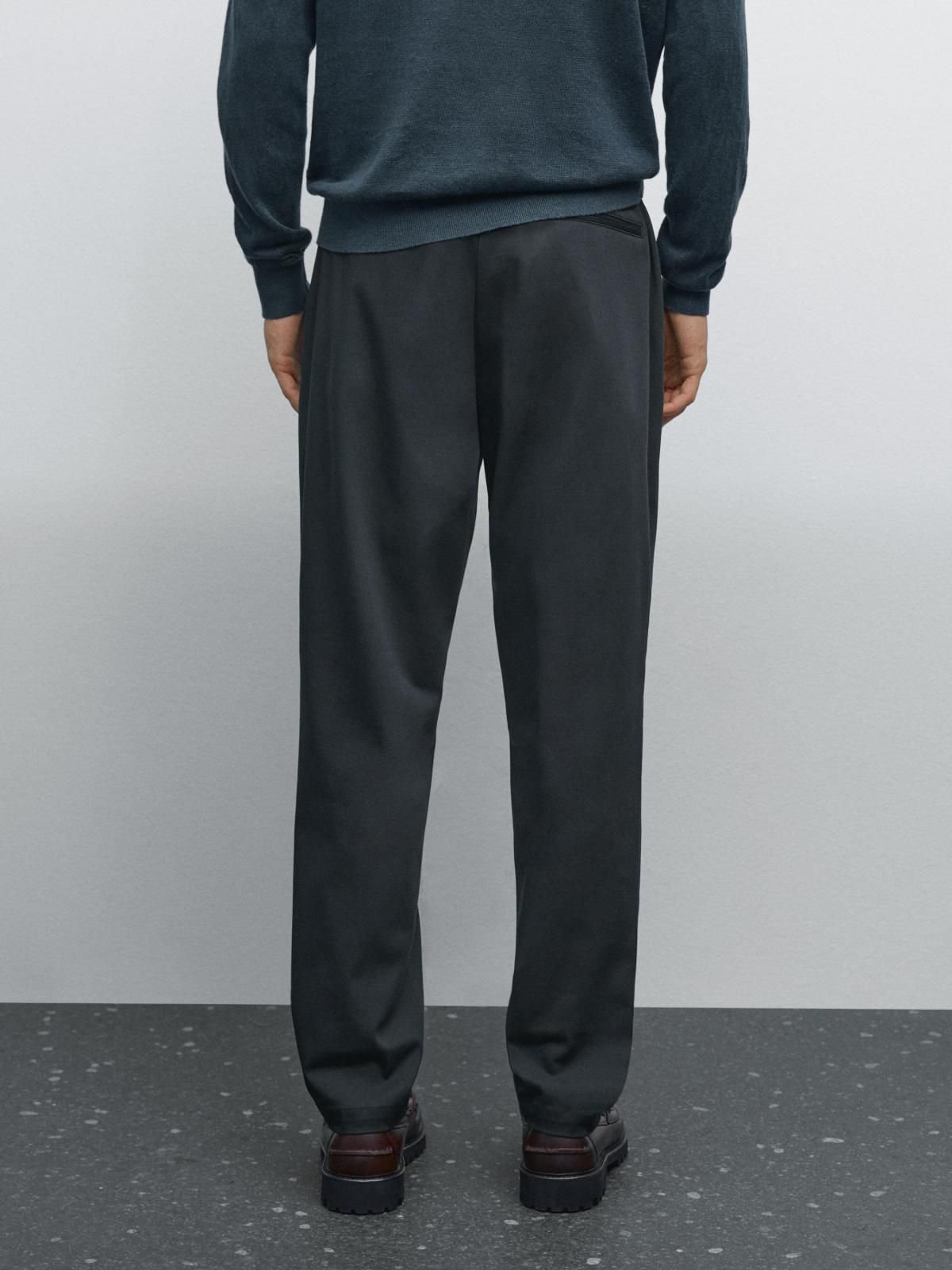 마시모두띠 테크니컬 코튼블렌드 세미 조거 팬츠 0029/006 NAVY BLUE - 상세 이미지 3